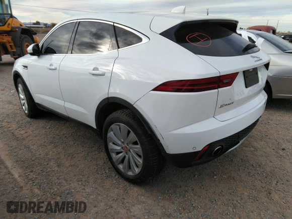 2019 Jaguar E-Pace SE with VIN SADFP2FX8K1Z46709, listed as a IAAI auction lot 40674113 with 52,941 mi miles and . Bid and sale history available at DreamBid. Image 3.