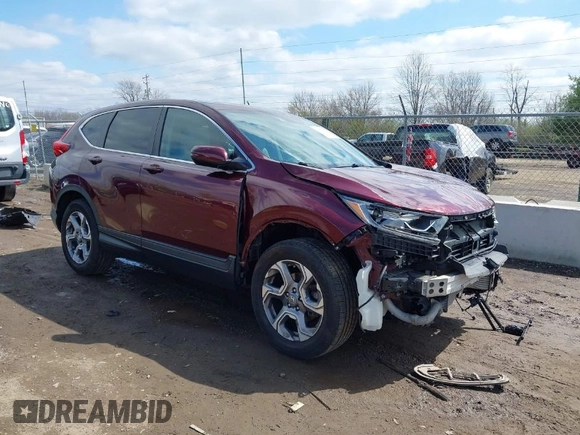 2017 Honda CR-V EX-L with VIN 2HKRW2H85HH621583, listed as a IAAI auction lot 41917850 with 62,070 mi miles. Bid and sale history available at carsss.com. Image 1.