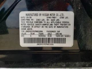 2007 Infiniti G35 G35x with VIN JNKBV61F87M802684, listed as a Copart auction lot 70430414 with 158,693 mi miles and Salvage Title. Bid and sale history available at DreamBid. Image 14.