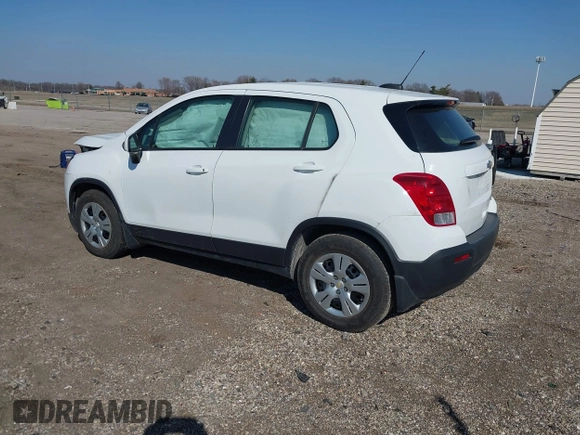 2015 Chevrolet Trax LS with VIN KL7CJKSB7FB069640, listed as a IAAI auction lot 41795991 with 153,789 mi miles. Bid and sale history available at carsss.com. Image 3.