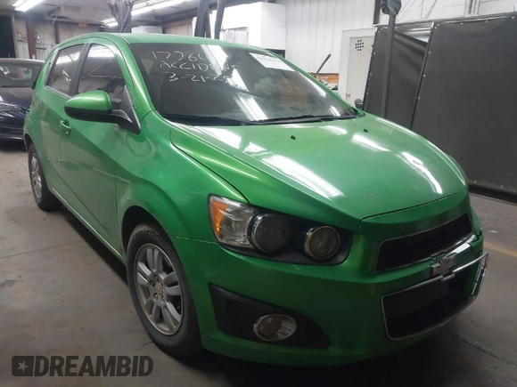2016 Chevrolet Sonic LT with VIN 1G1JC6SH8G4150595, listed as a IAAI auction lot 41922233 with 81,335 mi miles. Bid and sale history available at carsss.com. Image 1.