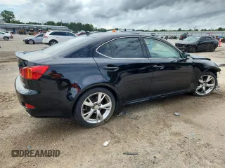2010 Lexus IS 250 with VIN JTHBF5C24A2098391, listed as a Copart auction lot 60472255 with Not provided miles and Salvage title. Bid and sale history available at DreamBid. Image 3.