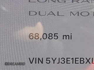 2020 Tesla Model 3 Long Range with VIN 5YJ3E1EBXLF636963, listed as a IAAI auction lot 41826249 with 68,085 mi miles. Bid and sale history available at carsss.com. Image 16.