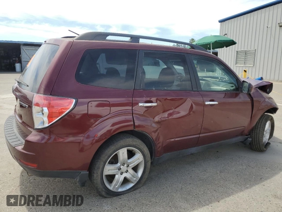 2009 Subaru Forester X with VIN JF2SH63639H796487, listed as a Copart auction lot 58366505 with 79,518 mi miles and Salvage title. Bid and sale history available at DreamBid. Image 3.