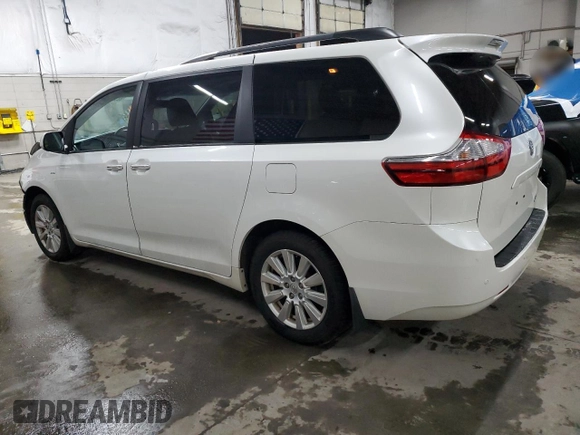 2017 Toyota Sienna with VIN 5TDDZ3DC3HS167720, listed as a Copart auction lot 88321405 with 86,392 mi miles and Salvage Title. Bid and sale history available at DreamBid. Image 2.