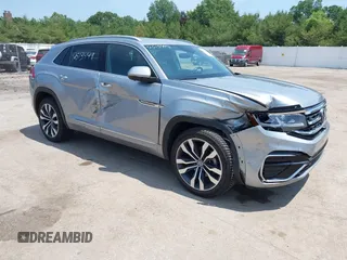 2021 Volkswagen Atlas SEL Premium R-Line with VIN 1V2FE2CA8MC235003, listed as a IAAI auction lot 42513449 with 44,466 mi miles and . Bid and sale history available at DreamBid. Image 1.