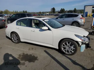 2011 Infiniti G37 Journey with VIN JN1CV6AP9BM304987, listed as a Copart auction lot 53194825 with 191,477 mi miles and Salvage Title. Bid and sale history available at DreamBid. Image 4.