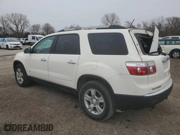 2010 GMC Acadia SLE z VIN 1GKLVLED6AJ109669, wystawiony jako Copart lot #51524885 z przebiegiem 194 231 mil mil oraz Szkoda całkowita • Salvage title. Historia ofert i sprzedaży dostępna na DreamBid. Obrazek 2.