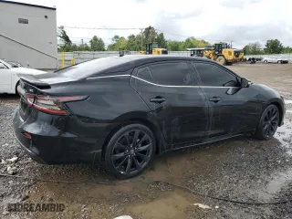 2023 Nissan Maxima SR with VIN 1N4AA6EV8PC506487, listed as a Copart auction lot 66585654 with 770 mi miles and Salvage Title. Bid and sale history available at carsss.com. Image 3.