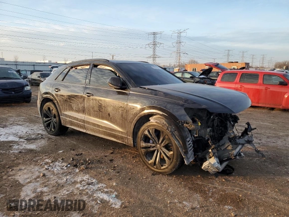 2019 Audi Q8 Premium z VIN WA1AVAF14KD021421, wystawiony jako Copart lot #88625195 z przebiegiem Nie podano mil oraz Szkoda całkowita • Salvage title. Historia ofert i sprzedaży dostępna na DreamBid. Obrazek 4.