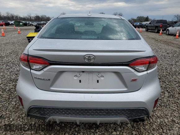 2022 Toyota Corolla SE with VIN 5YFP4MCE8NP102564, listed as a Copart auction lot 50650805 with 41,353 mi miles and Salvage Title. Bid and sale history available at carsss.com. Image 6.