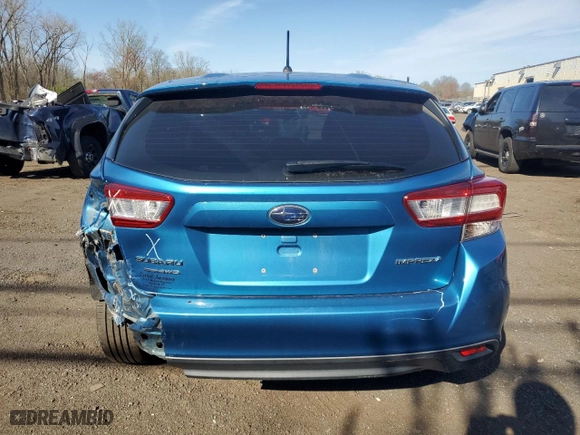 2019 Subaru Impreza with VIN 4S3GTAA69K3748455, listed as a Copart auction lot 52100665 with 58,053 mi miles and Salvage Title. Bid and sale history available at carsss.com. Image 6.
