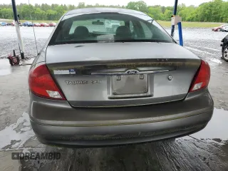 2002 Ford Taurus SES Standard with VIN 1FAFP55U92A197025, listed as a Copart auction lot 53959975 with 166,368 mi miles and Clean Title. Bid and sale history available at carsss.com. Image 6.