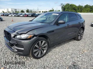 2019 Jaguar F-Pace 25t Prestige with VIN SADCK2GX6KA369498, listed as a Copart auction lot 61332535 with 45,283 mi miles and Salvage title. Bid and sale history available at DreamBid. Image 1.