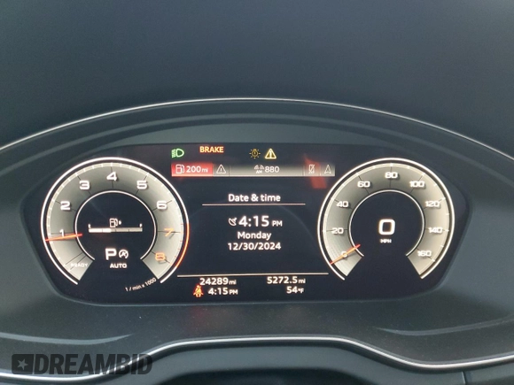 2023 Audi Q5 Sportback S line Premium Plus with VIN WA15AAFY6P2029033, listed as a Copart auction lot 85507094 with 24,289 mi miles and Salvage title. Bid and sale history available at DreamBid. Image 9.