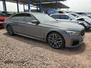 2022 BMW 7 Series 740i with VIN WBA7T2C01NCG99089, listed as a Copart auction lot 58748775 with 40,533 mi miles and Salvage title. Bid and sale history available at DreamBid. Image 4.