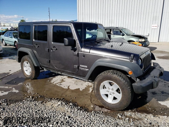 2018 Jeep Wrangler JK Unlimited Sport S with VIN 1C4HJWDG6JL931130, listed as a Copart auction lot 71254354 with 104,230 mi miles and Salvage Title. Bid and sale history available at carsss.com. Image 4.