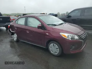 2024 Mitsubishi Mirage ES with VIN ML32FUFJXRHF09872, listed as a Copart auction lot 57054435 with 10,600 mi miles and Salvage title. Bid and sale history available at DreamBid. Image 4.