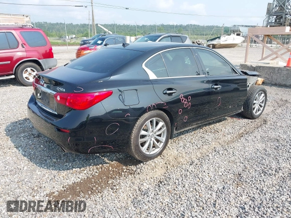 2015 Infiniti Q50 Premium with VIN JN1BV7AP5FM334429, listed as a IAAI auction lot 42389298 with 146,126 mi miles and . Bid and sale history available at DreamBid. Image 4.