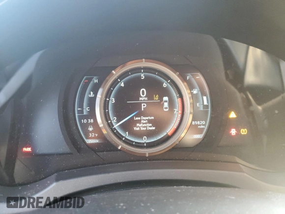2017 Lexus IS 350 with VIN JTHCE1D22H5013734, listed as a Copart auction lot 80974524 with 89,820 mi miles and Salvage title. Bid and sale history available at DreamBid. Image 9.