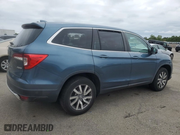 2019 Honda Pilot EX-L z VIN 5FNYF6H59KB025861, wystawiony jako Copart lot #60927455 z przebiegiem 110 089 mil mil oraz Szkoda całkowita • Salvage title. Historia ofert i sprzedaży dostępna na DreamBid. Obrazek 3.