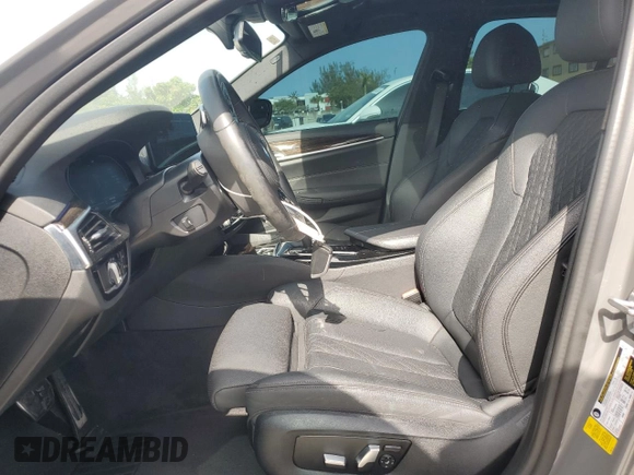 2021 BMW 5 Series 530i with VIN WBA53BH01MCF81039, listed as a Copart auction lot 59368965 with 49,760 mi miles and Salvage title. Bid and sale history available at DreamBid. Image 7.