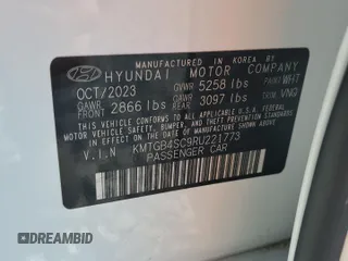 2024 Genesis G80 2.5T z VIN KMTGB4SC9RU221773, wystawiony jako Copart lot #57765545 z przebiegiem 7 081 mil mil oraz Nie do naprawy • Non repairable. Historia ofert i sprzedaży dostępna na DreamBid. Obrazek 13.