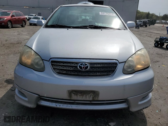 2005 Toyota Corolla CE with VIN 2T1BR32E65C461502, listed as a Copart auction lot 53174275 with 134,136 mi miles and Salvage Title. Bid and sale history available at DreamBid. Image 5.
