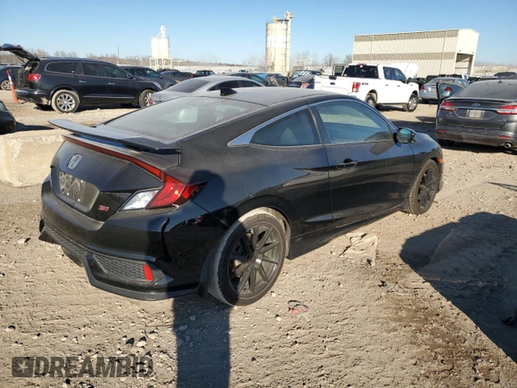 2018 Honda Civic Si Coupe with VIN 2HGFC3A58JH750144, listed as a Copart auction lot 81594994 with 84,340 mi miles and Salvage Title. Bid and sale history available at carsss.com. Image 3.