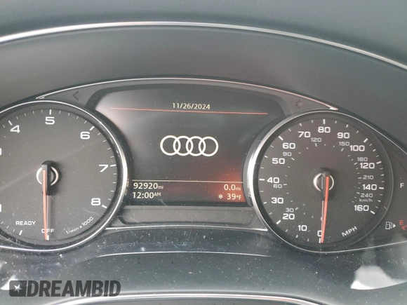 2019 Audi A6 Premium with VIN WAUK2AF26KN063785, listed as a Copart auction lot 86442724 with 92,920 mi miles and Salvage Title. Bid and sale history available at carsss.com. Image 9.