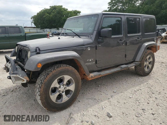 2016 Jeep Wrangler Unlimited Sahara with VIN 1C4BJWEGXGL264740, listed as a Copart auction lot 57225115 with 183,647 mi miles and Salvage title. Bid and sale history available at DreamBid. Image 1.