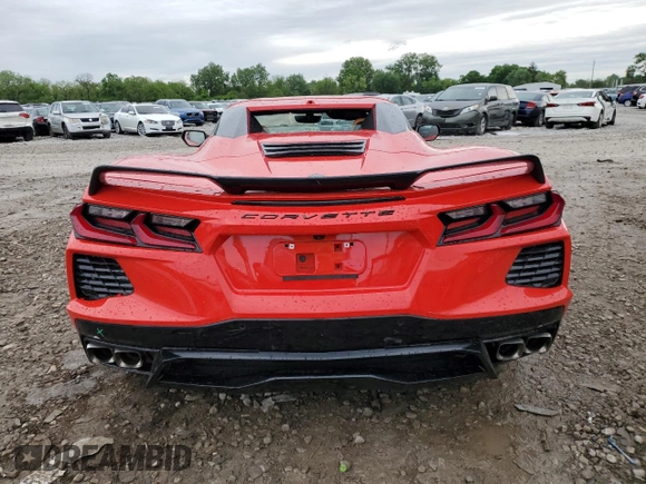 2023 Chevrolet Corvette 2LT with VIN 1G1YB3D4XP5122883, listed as a Copart auction lot 53987824 with 4,388 mi miles and Salvage Title. Bid and sale history available at carsss.com. Image 6.