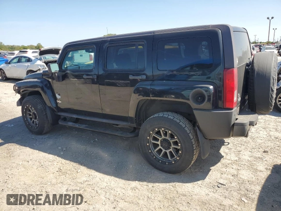 2007 Hummer H3 SUV with VIN 5GTDN13E978156672, listed as a Copart auction lot 71474844 with 191,547 mi miles and Salvage Title. Bid and sale history available at carsss.com. Image 2.