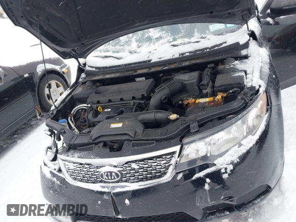 2012 Kia Forte EX with VIN KNAFU4A26C5469653, listed as a IAAI auction lot 41568141 with 163,389 mi miles. Bid and sale history available at carsss.com. Image 10.