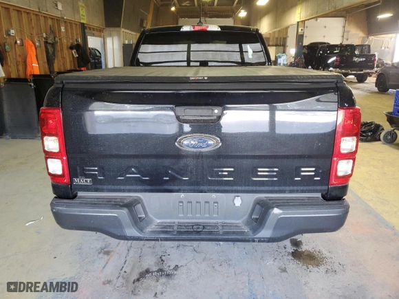 2021 Ford Ranger XL with VIN 1FTER1EH3MLD37170, listed as a Copart auction lot 45141425 with 19,225 mi miles and Salvage Title. Bid and sale history available at carsss.com. Image 6.