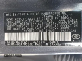 2011 Toyota Matrix S с VIN 2T1KE4EEXBC047020, выставлен на аукционе Copart как лот 80862704 с пробегом 116 529 миль миль и Списание • Salvage title. История ставок и продаж доступна на DreamBid. Изображение 14.