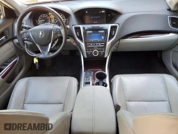 2015 Acura TLX Advance with VIN 19UUB2F78FA014129, listed as a Copart auction lot 57463945 with 85,807 mi miles and Salvage title. Bid and sale history available at DreamBid. Image 8.