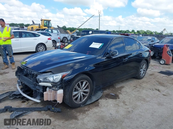 2021 Infiniti Q50 Pure with VIN JN1EV7AP9MM702072, listed as a IAAI auction lot 42232189 with 93,550 mi miles and . Bid and sale history available at DreamBid. Image 2.