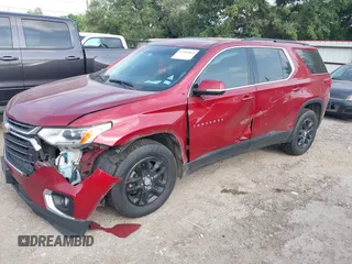 2020 Chevrolet Traverse LT Cloth with VIN 1GNERGKW1LJ220257, listed as a IAAI auction lot 42290561 with 95,801 mi miles and . Bid and sale history available at DreamBid. Image 2.