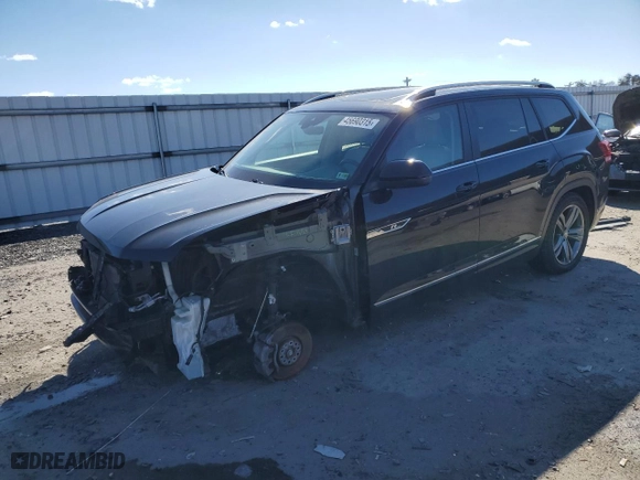 2019 Volkswagen Atlas 3.6L V6 SE w/Technology R-Line with VIN 1V2XR2CA4KC593642, listed as a Copart auction lot 45690315 with 56,454 mi miles and Salvage Title. Bid and sale history available at carsss.com. Image 1.