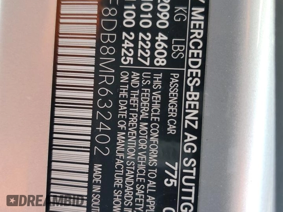 2021 Mercedes-Benz C 300 with VIN W1KWF8DB8MR632402, listed as a Copart auction lot 67762734 with 38,922 mi miles and Salvage Title. Bid and sale history available at carsss.com. Image 12.
