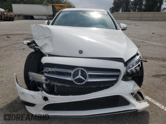 2021 Mercedes-Benz C 300 with VIN W1KWF8DB0MR620874, listed as a Copart auction lot 53074255 with 46,832 mi miles and Salvage title. Bid and sale history available at DreamBid. Image 5.