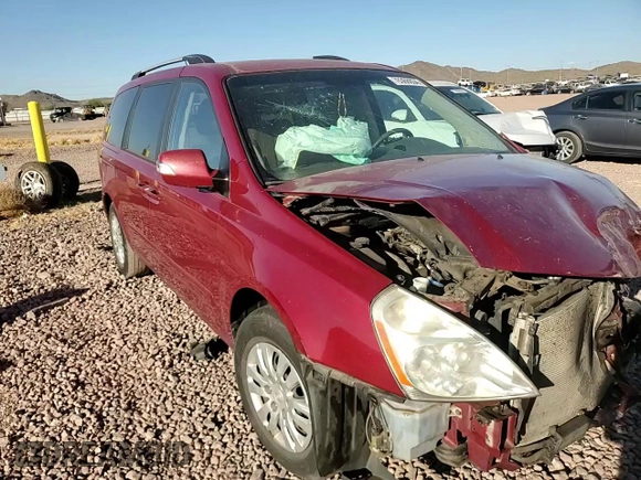 2012 Kia Sedona LX with VIN KNDMG4C73C6474734, listed as a Copart auction lot 76368854 with 138,808 mi miles and Salvage Title. Bid and sale history available at carsss.com. Image 11.