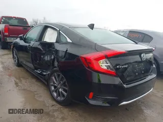 2021 Honda Civic Sedan EX with VIN 2HGFC1F34MH704651, listed as a IAAI auction lot 41873028 with 46,881 mi miles. Bid and sale history available at carsss.com. Image 3.