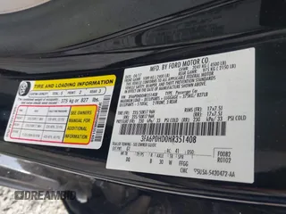 2017 Ford Fusion SE with VIN 3FA6P0HD0HR351408, listed as a IAAI auction lot 42690906 with 148,273 mi miles and . Bid and sale history available at DreamBid. Image 9.