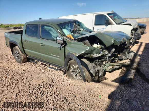 2021 Toyota Tacoma SR with VIN 3TMCZ5AN0MM437297, listed as a Copart auction lot 60737225 with Not provided miles and Salvage title. Bid and sale history available at DreamBid. Image 4.