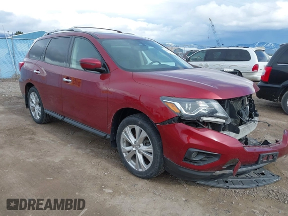 2018 Nissan Pathfinder SV with VIN 5N1DR2MM6JC657204, listed as a IAAI auction lot 41836497 with 67,108 mi miles and . Bid and sale history available at DreamBid. Image 1.