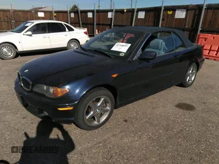 2004 BMW 3 Series 325Ci with VIN WBABW33474PL29697, listed as a IAAI auction lot 41718697 with 151,815 mi miles. Bid and sale history available at carsss.com. Image 2.