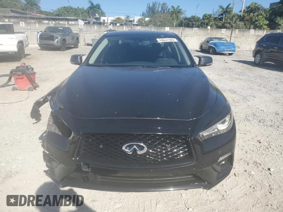 2021 Infiniti Q50 3.0t LUXE with VIN JN1EV7BPXMM706677, listed as a Copart auction lot 49637485 with 37,049 mi miles and Non Repairable. Bid and sale history available at carsss.com. Image 5.