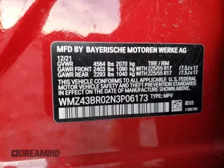 2022 MINI Countryman Cooper with VIN WMZ43BR02N3P06173, listed as a Copart auction lot 78428064 with 61,879 mi miles and Salvage title. Bid and sale history available at DreamBid. Image 15.